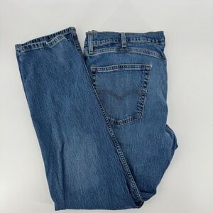Levi's 505 Regular Fit Jeans Mens W38 L32 Blue Denim Classic Casual Pants